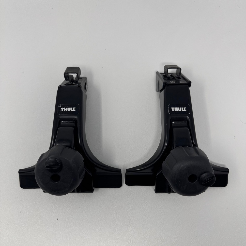Thule 300R Rapid Rain Gutter Foot Pack Roof Rack Mounts Set of 2 Black